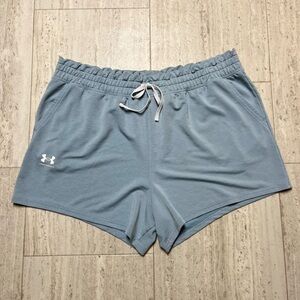 Under Armour Athletic Shorts Frost Blue Pockets